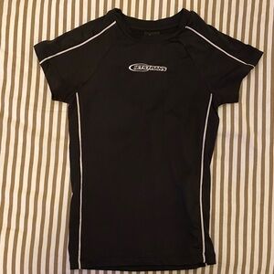 Iets Frans Black Athletic Tee with White Piping